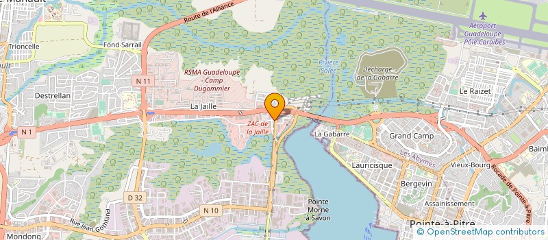 localisation de l'entreprise SARL APANAGE CONCEPT  BAIE-MAHAULT