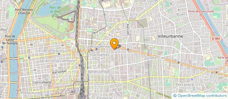 localisation de l'entreprise SARL APCI à VILLEURBANNE