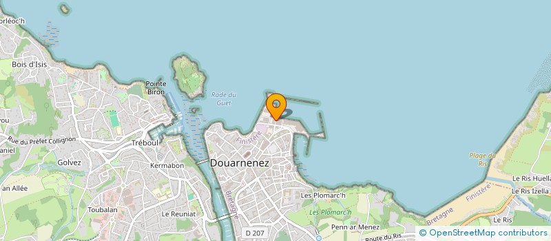 localisation de l'entreprise SARL APGP à DOUARNENEZ