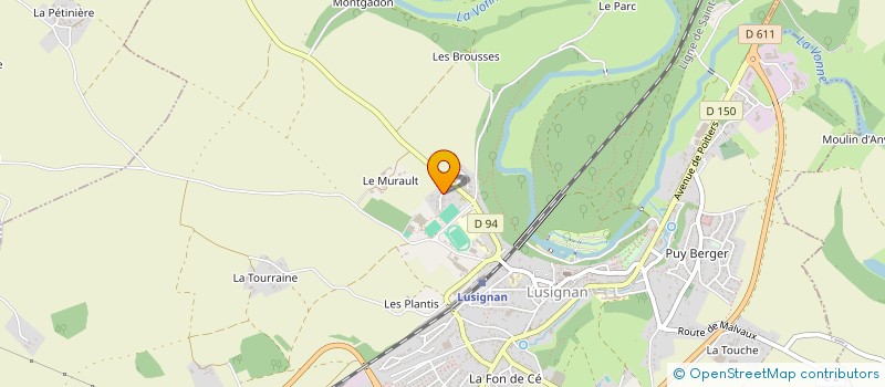 localisation de l'entreprise SARL APH AMENAGEMENT POUR L'HABITAT  LUSIGNAN