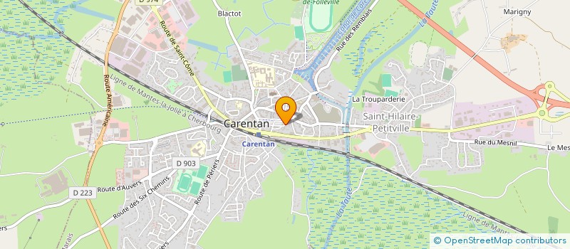 localisation de l'entreprise SARL APH ARCHITECT PROJETS HABITAT à CARENTAN-LES-MARAIS