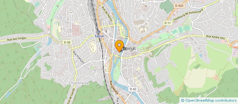 localisation de l'entreprise SARL APHONES à EPINAL