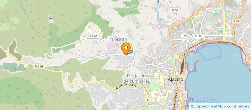localisation de l'entreprise SARL API CONSTRUCTION à AJACCIO