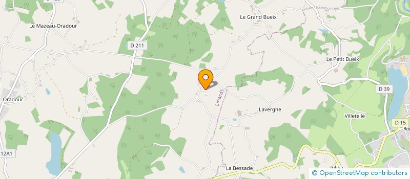 localisation de l'entreprise SARL APIBIO LIMOUSIN à LINARDS