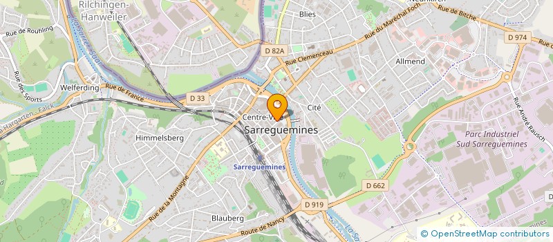 localisation de l'entreprise SARL APOLLINE  SARREGUEMINES