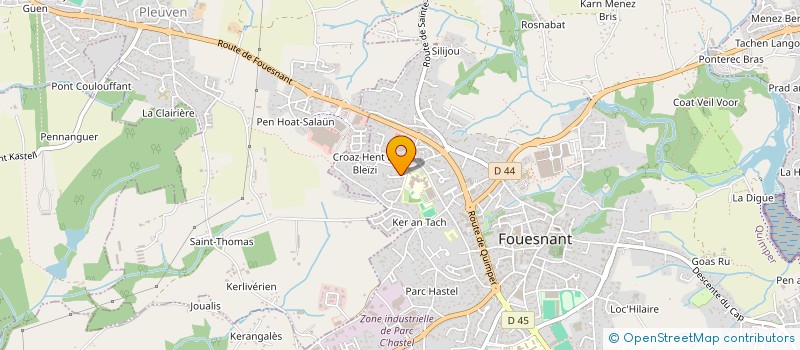 localisation de l'entreprise SARL APOLLO MICRO & SERVICES  FOUESNANT