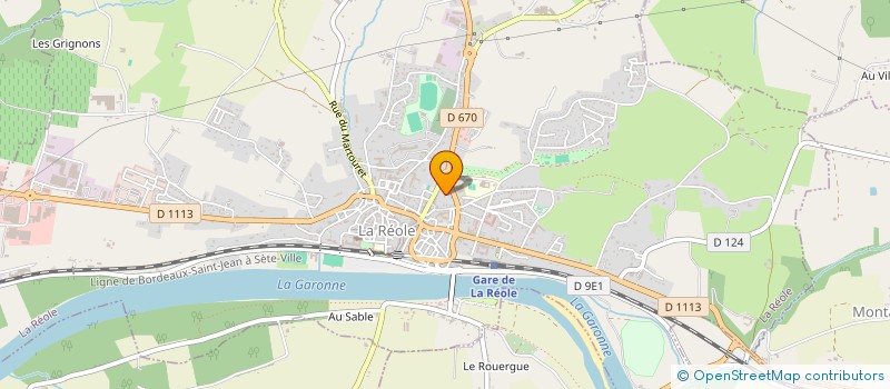 localisation de l'entreprise SARL APPLICATION 33 à LA REOLE
