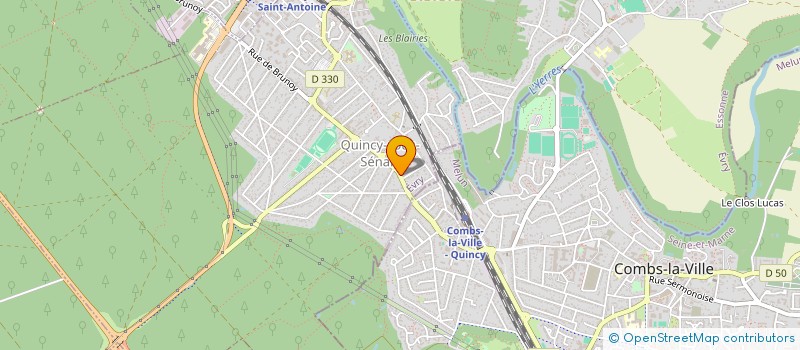 localisation de l'entreprise SARL APRO SECURITE (SAS)  QUINCY-SOUS-SENART