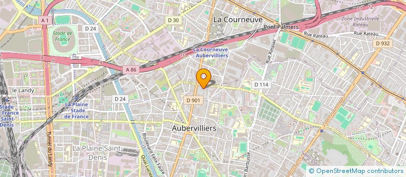 localisation de l'entreprise SARL AQSA à AUBERVILLIERS