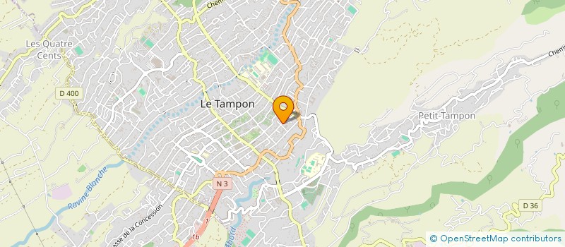 localisation de l'entreprise SARL AQUA FORME REUNION  LE TAMPON