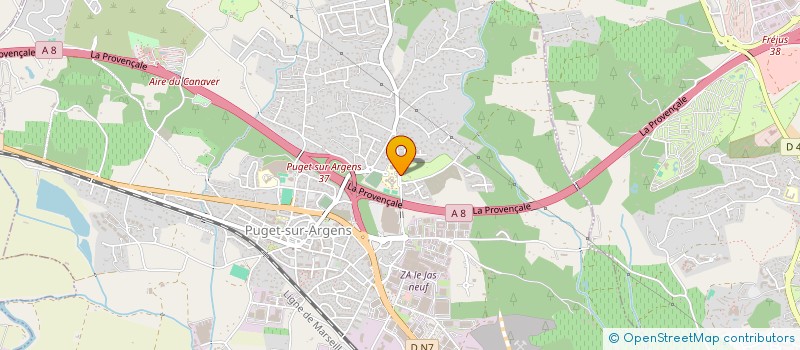 localisation de l'entreprise SARL AQUA GOLF à PUGET-SUR-ARGENS