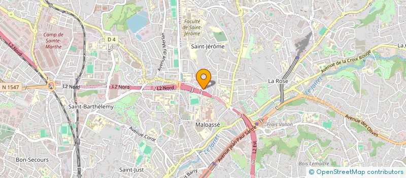 localisation de l'entreprise SARL AQUA JET  MARSEILLE 13EME