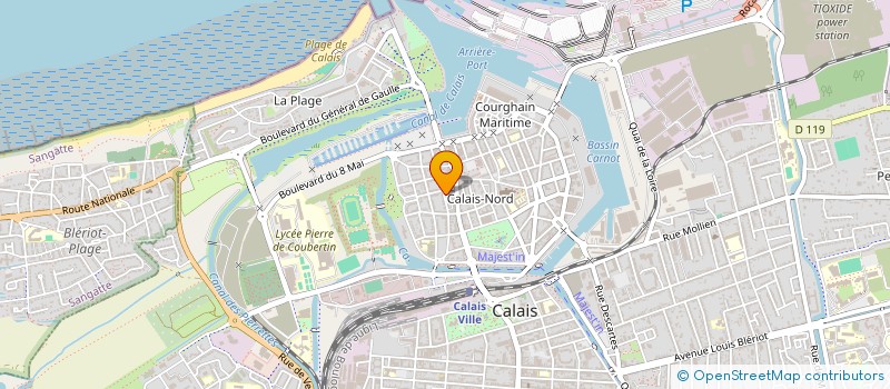 localisation de l'entreprise SARL AQUA NORD SUD  CALAIS