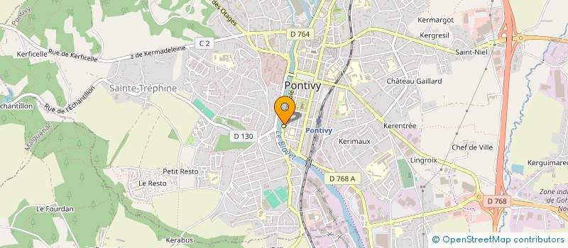 localisation de l'entreprise SARL AQUA PONDI à PONTIVY