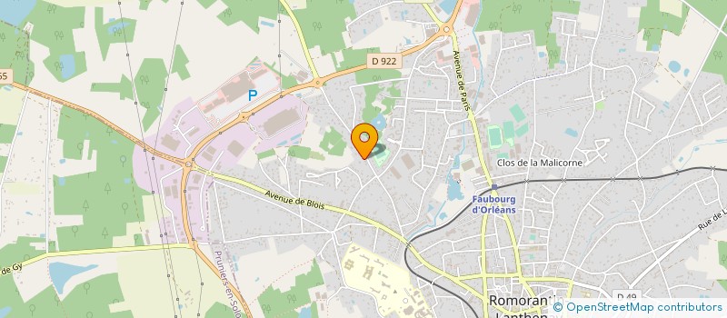 localisation de l'entreprise SARL AQUA TERRA  ROMORANTIN-LANTHENAY