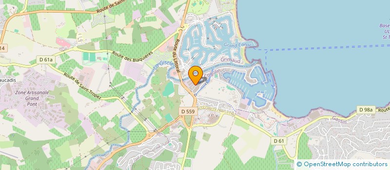 localisation de l'entreprise SARL AQUA2A à COGOLIN
