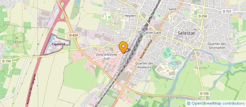 localisation de l'entreprise SARL AQUADELTA  STRASBOURG