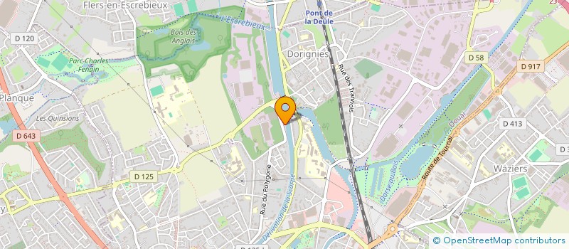 localisation de l'entreprise SARL AQUALIBRA  DOUAI