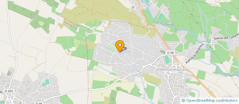 localisation de l'entreprise SARL AQUAVOLT à VILLEMOUSTAUSSOU