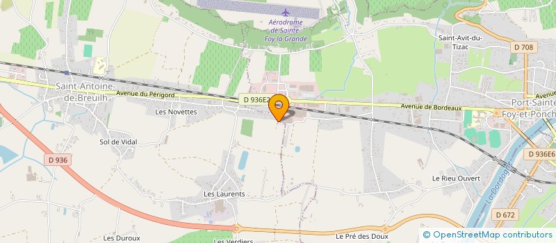 localisation de l'entreprise SARL AQUIDOR à SAINT-ANTOINE-DE-BREUILH