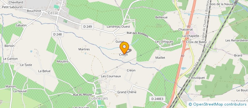 localisation de l'entreprise SARL AQUITAINE CARRELAGE  CEZAC