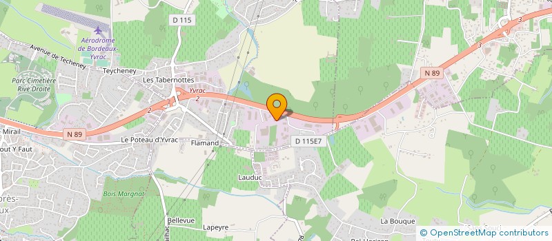 localisation de l'entreprise SARL AQUITAINE ISOLATION ETANCHEITE à YVRAC
