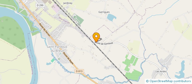 localisation de l'entreprise SARL AQUITAINE TUYAUTERIE INDUST BATIM  SAINT-PARDOUX-DU-BREUIL