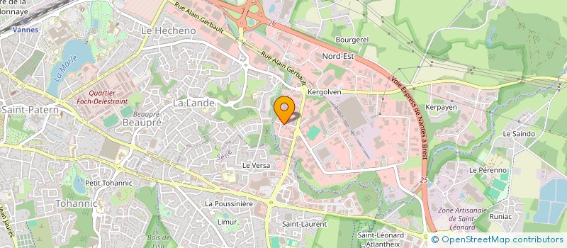 localisation de l'entreprise SARL AR MEN COUVERTURE à VANNES