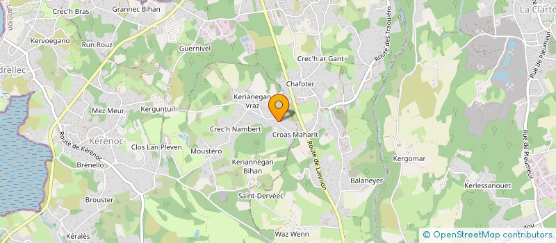 localisation de l'entreprise SARL AR VOR PECHE  PLEUMEUR-BODOU