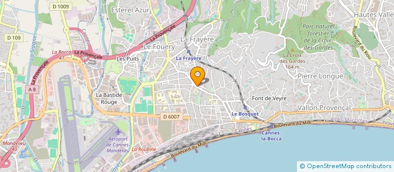localisation de l'entreprise SARL ARA à CANNES