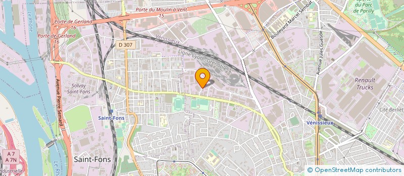 localisation de l'entreprise SARL ARAS  VENISSIEUX