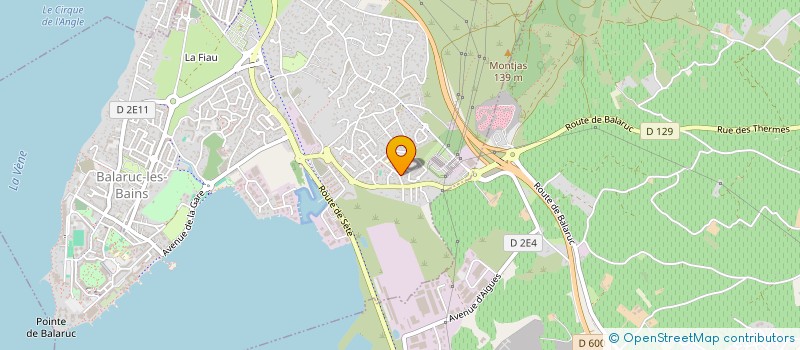 localisation de l'entreprise SARL ARBATEC  BALARUC-LES-BAINS