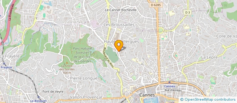localisation de l'entreprise SARL ARC à CANNES