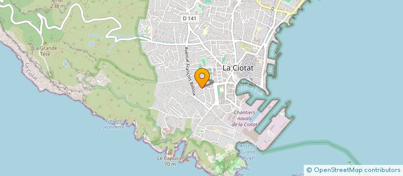 localisation de l'entreprise SARL ARC EN CIEL  LA CIOTAT