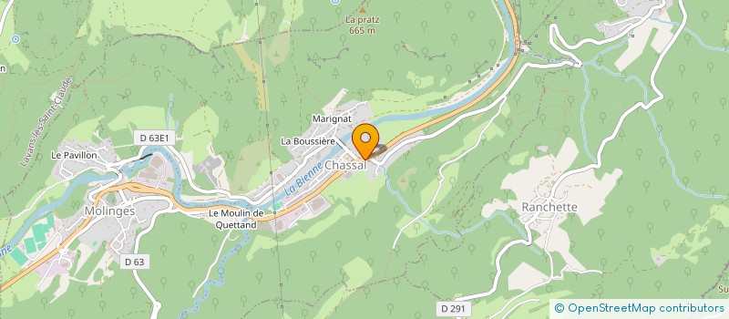 localisation de l'entreprise SARL ARC OUTILS à CHASSAL-MOLINGES