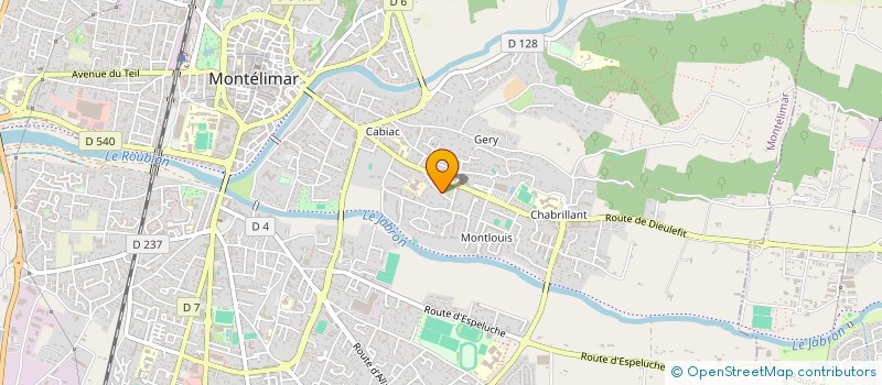 localisation de l'entreprise SARL ARCABE à MONTELIMAR