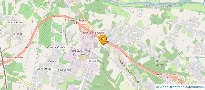 localisation de l'entreprise SARL ARCADAL à SAINT-YRIEIX-SUR-CHARENTE