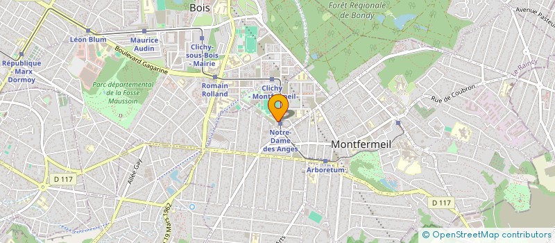 localisation de l'entreprise SARL ARCADE à MONTFERMEIL