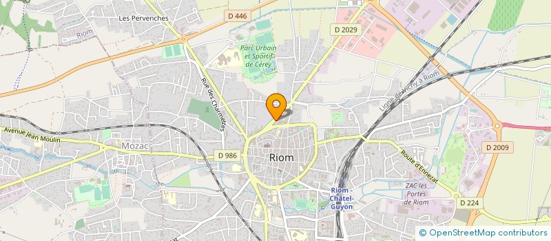 localisation de l'entreprise SARL ARCANA OU ROLLIER MALAVAL ARCHITECT à RIOM