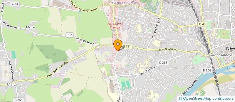 localisation de l'entreprise SARL ARCH'AUTO à NEVERS
