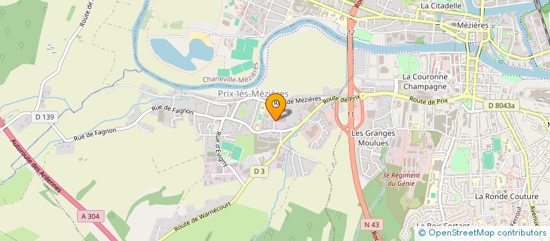 localisation de l'entreprise SARL ARCH'LOG à PRIX-LES-MEZIERES