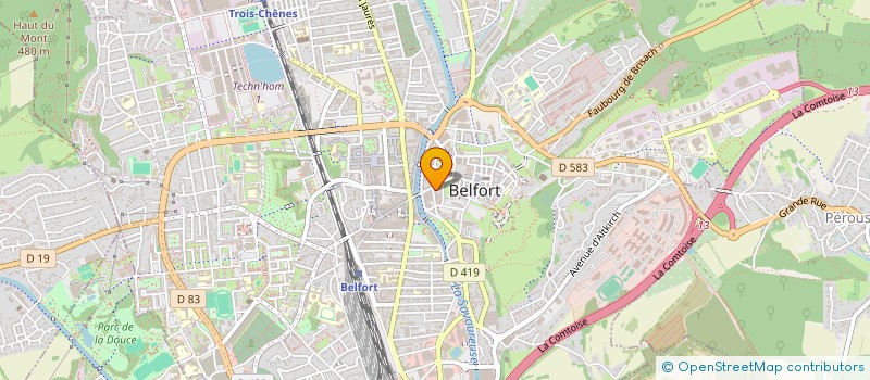 localisation de l'entreprise SARL ARCHI BAT 90 à BELFORT