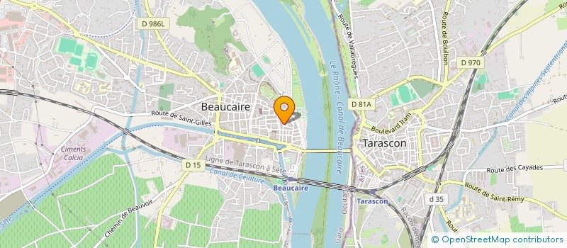 localisation de l'entreprise SARL ARCHI SUD BATIMENT  BEAUCAIRE