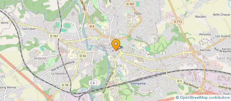 localisation de l'entreprise SARL ARCHIMAID  GUINGAMP