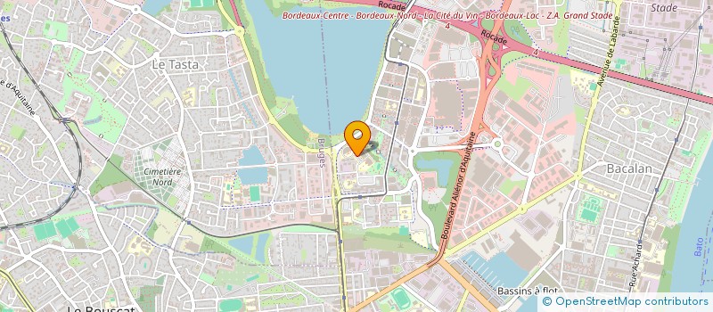 localisation de l'entreprise SARL ARCHITECTURE STRUCTURE CONCEPT  BORDEAUX