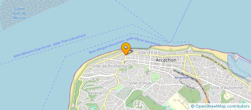 localisation de l'entreprise SARL ARCORPS à ARCACHON