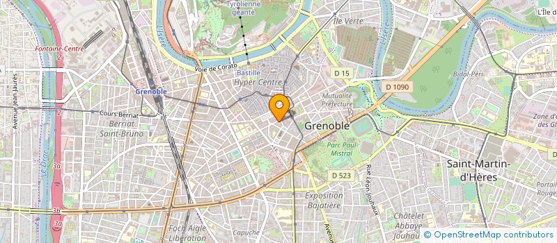 localisation de l'entreprise SARL ARDCHITECTURE URBANISME J LOVERA  GRENOBLE