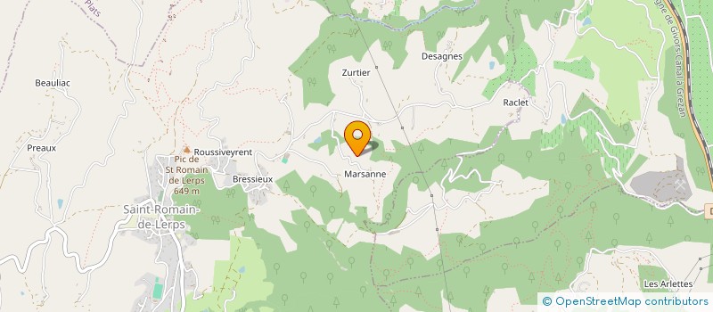 localisation de l'entreprise SARL ARDECHE DROME HYDRAULIQUE  SOYONS