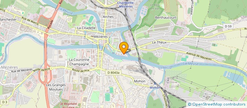 localisation de l'entreprise SARL ARDENNES-SERVICE-FRAIS  CHARLEVILLE-MEZIERES