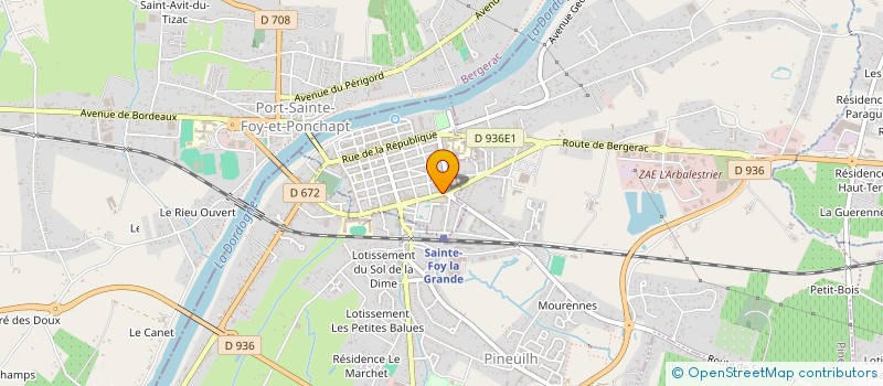 localisation de l'entreprise SARL ARDLMG  SAINTE-FOY-LA-GRANDE